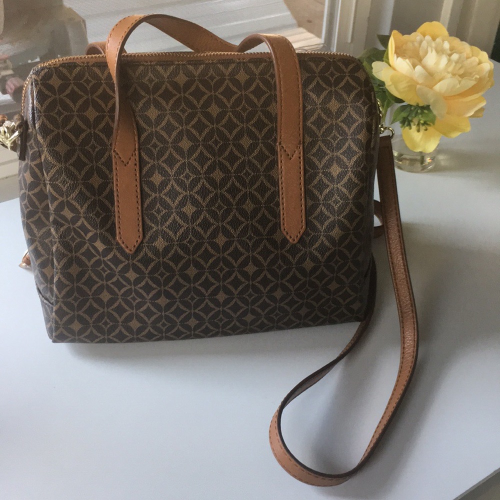 Fossil Printed Satchel